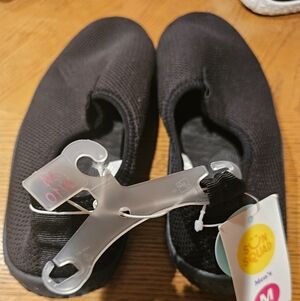 Mens Black Slip-On Water Shoes